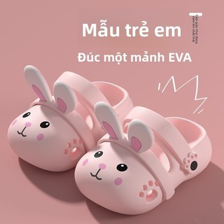 Dép sục EVA cho bé – Dép thỏ hoạt hình dễ thương, đế mềm chống trượt, mang mát mùa hè