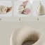 ICUCKO Túi Gối Cổ Xốp, Túi Gối Cổ Hình Chữ U PU Nhiều Màu Sắc, Hộp Gối Hỗ Trợ Cổ Tử Cung Di Động EVA Máy Bay Sử Dụng