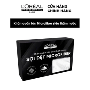 Khăn quấn tóc Microfiber siêu thấm nước L'Oréal Professionnel cao cấp