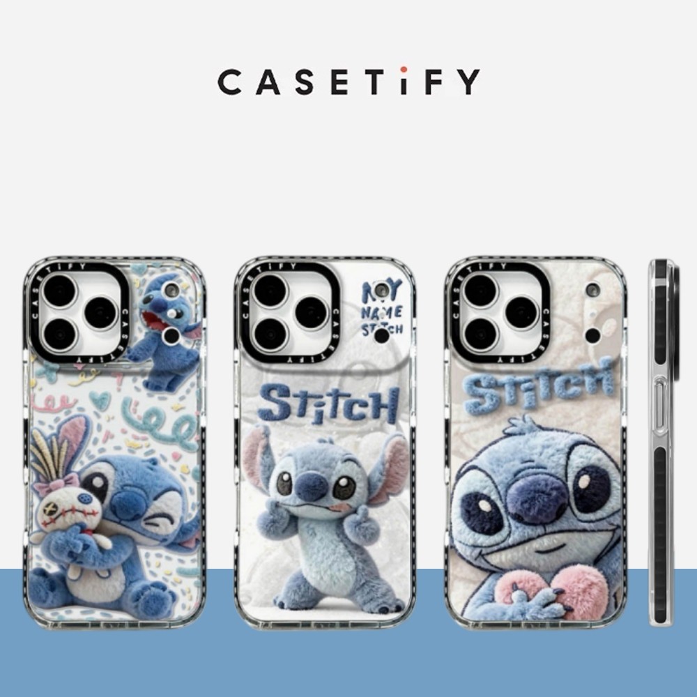 Ốp điện thoại mềm hình con rối Stitch sang trọng hình ảnh cho iPhone 17 Pro Max 16 Plus 15 14 13 12 11 Vỏ bảo vệ chống sốc