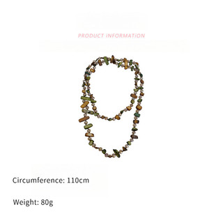 Vòng cổ Bohemian với đá tự nhiên nhiều màu sắc, thiết kế cổ điển
