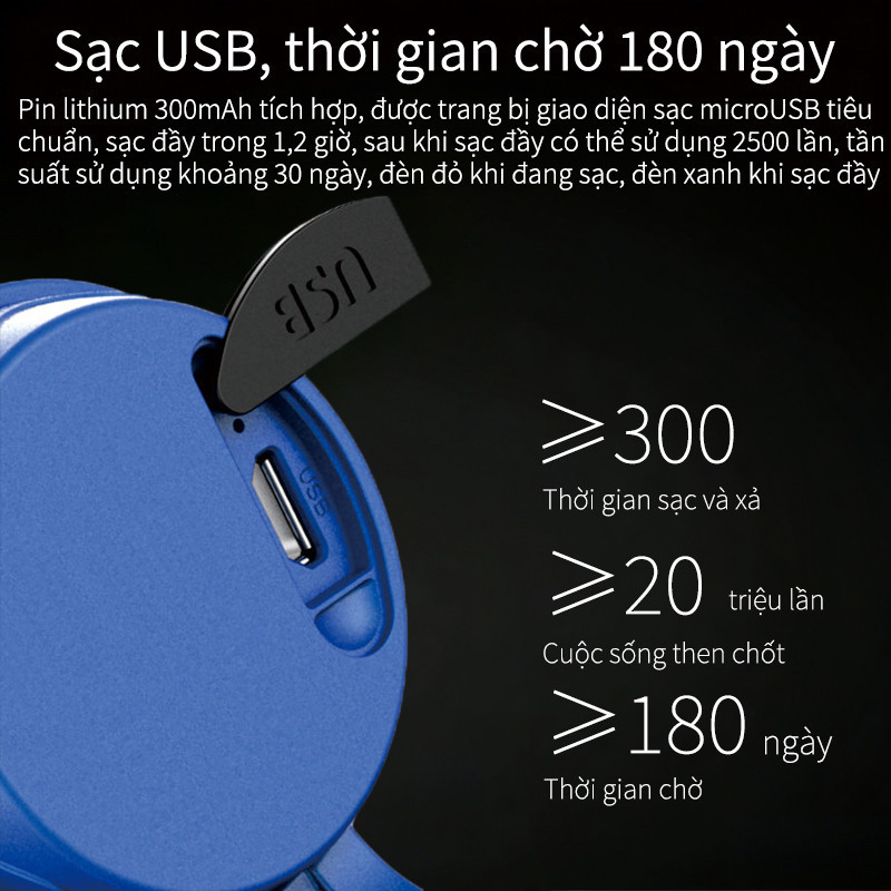 Còi điện gắn xe đạp 4 chuông, gắn ghi đông xe đạp, cảnh báo lớn, Còi điện gắn xe đạp sạc USB