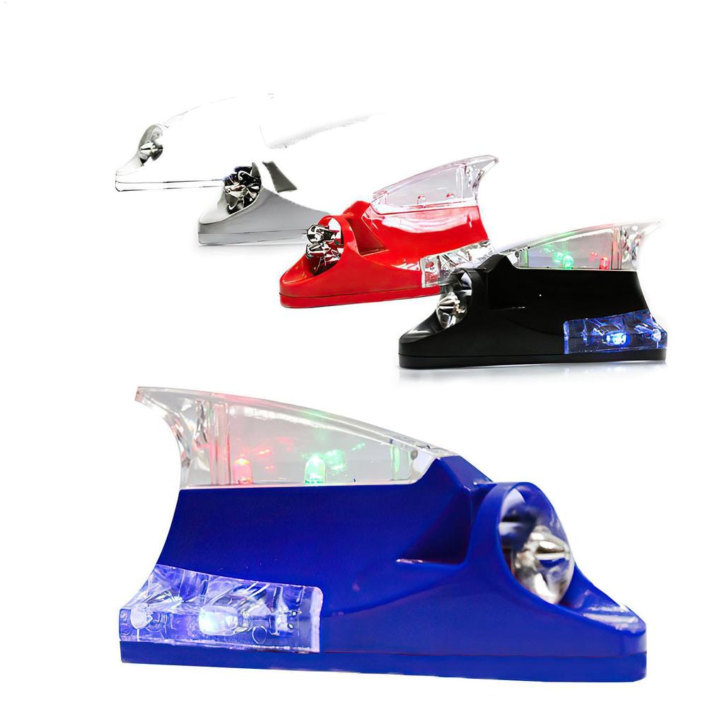 Vây Cá Mập LED Nhấp Nháy Đèn Gió LED Nhấp Nháy Ăng Ten Ô Tô Nhận Tín Hiệu Đèn Cho Ô Tô Xe Tải