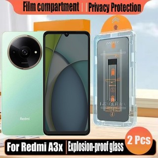 1- 2 Chiếc Đơn Giản Dán Kính Cường Lực Chống Gián Điệp Bảo Vệ Màn Hình Riêng Tư Cho Redmi A3x A3 A5 A4 4G Bảo Vệ Flim