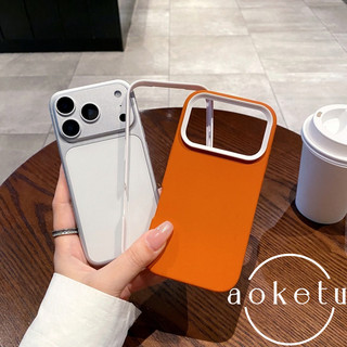 Thích hợp cho vỏ điện thoại Apple 17Promax, iPhone 16 chặn màu ba trong một viền, 15 vỏ điện thoại mềm chống rơi 14 / 13 đơn giản 17Pro