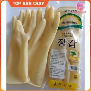 [LẺ ĐÔI  ] Găng tay cao su Sắc Cầu Vồng dài 29cm, găng tay rửa bát rửa chén, găng tay vệ sinh