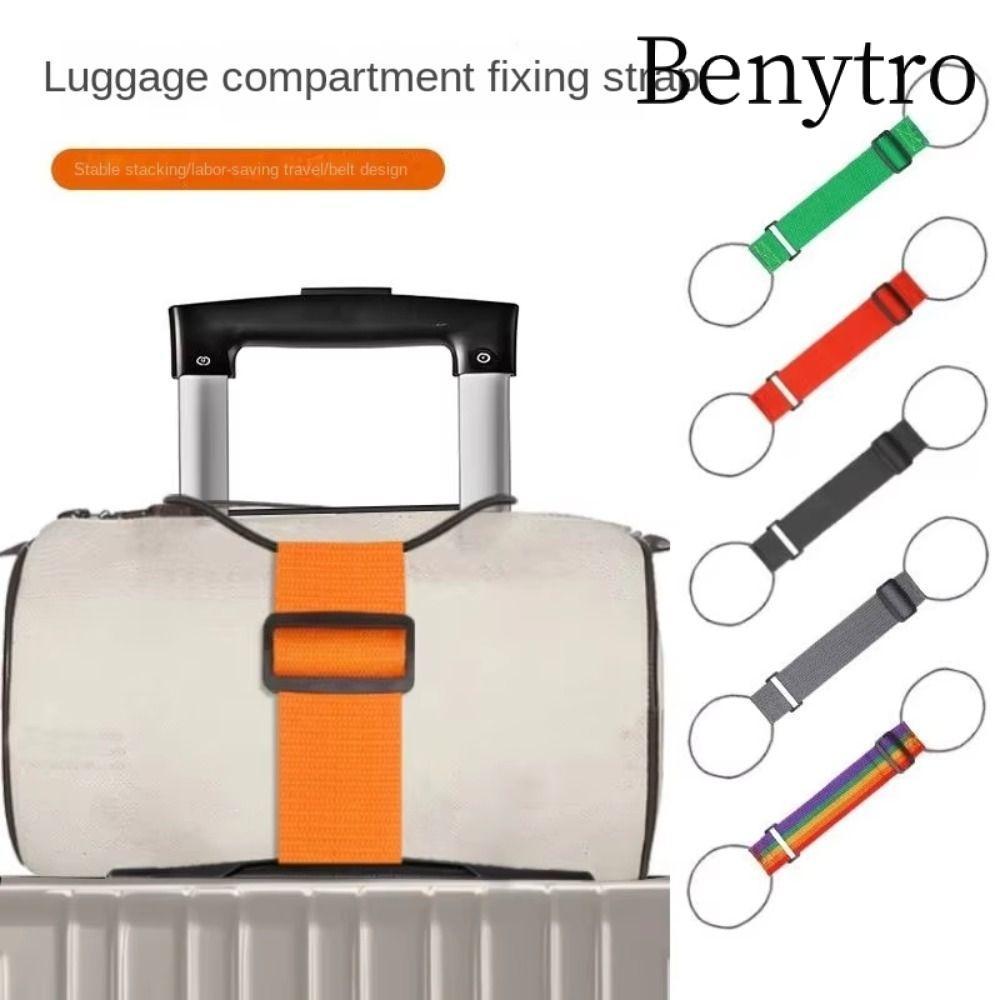 BENYTRO 1 / 2 Dây buộc hành lý, Dây đeo đàn hồi hành lý có thể điều chỉnh có thể tái sử dụng, Vali du lịch đa năng di động Dây đeo cố định Phụ kiện Luggag