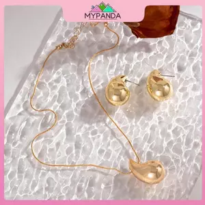 MYPANDA Bộ Trang Sức Vintage Hình Giọt Nước - Mặt Dây Chuyền & Bông Tai, Phù Hợp Làm Quà Tặng Cho Phụ Nữ