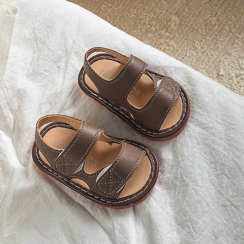 ( hàng sẵn ) sandal bé gái - dép rọ tập đi cho bé trai nhẹ có còi bíp bíp tít tít chống trượt từ 6m 2501 ( có video )