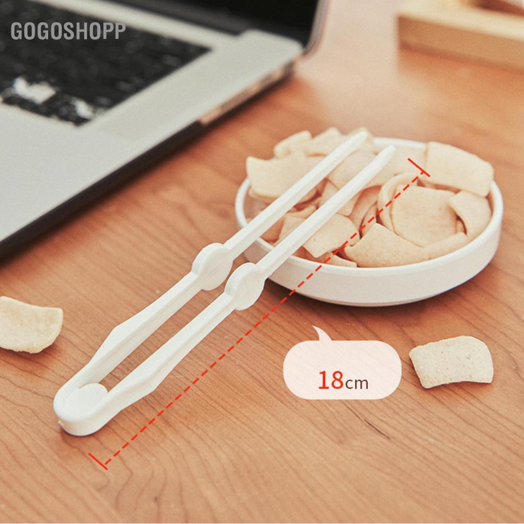 Gogoshopp Kẹp Cho Trẻ Em Ăn Nhẹ Đũa Nhựa Kẹp Chắc Chắn Đa Năng Chip Nhỏ Tiện Lợi Món Khai Vị Phục Vụ Thức Ăn Đá Viên Trà Tiệc Cà Phê Và Lọ