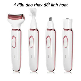 Máy Triệt Lông Toàn Thân Cho Nữ 4 Trong 1, Không Dây, Tiện Lợi, Máy Cạo đa Chức Năng