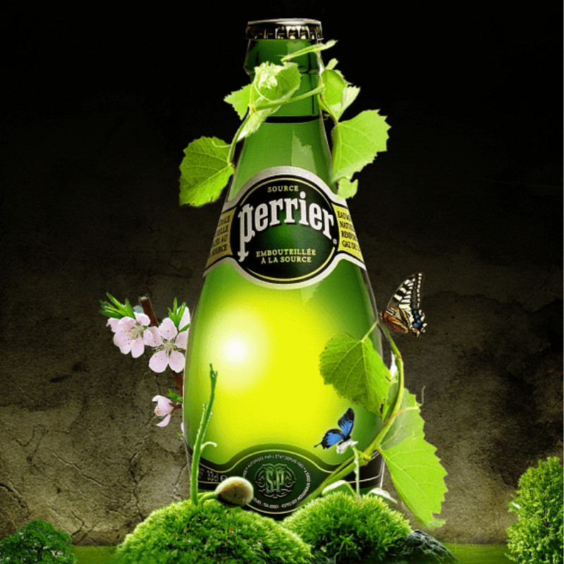 Nước Khoáng Có Ga Perrier 33cl, Nguyên Liệu Pha Chế Sảng Khoái Tức Thì Thơm Mát Tự Nhiên