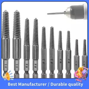 Bộ Máy Hút Vít, 10 Chiếc Máy Hút Vít, 1 / 4inch Chuôi Lục Giác Bị Vỡ Vít, Bộ Tẩy Vít & Máy Hút Bit