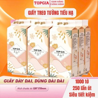 [Combo 12 Bịch] Khăn Giấy Rút Đáy TopGia Tiểu Hạ 1000 tờ làm từ bột gỗ thiên nhiên+Tặng móc treo