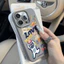 black cat đập màu vân Đối với iPhone 1314 cộng với trường hợp điện thoại 1516 mềm trường