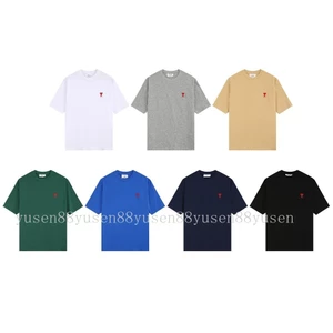 Áo sơ mi cổ điển hình trái tim thêu tay bằng cotton nguyên chất, phù hợp nam nữwear mọi ngày