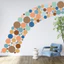 Chấm Dán Tường Nhiều Màu Sắc Tươi Tự Dính DIY Trang Trí Nhà Cửa Phòng Ngủ Mẫu Giáo Phòng Trẻ Em Dán Tường