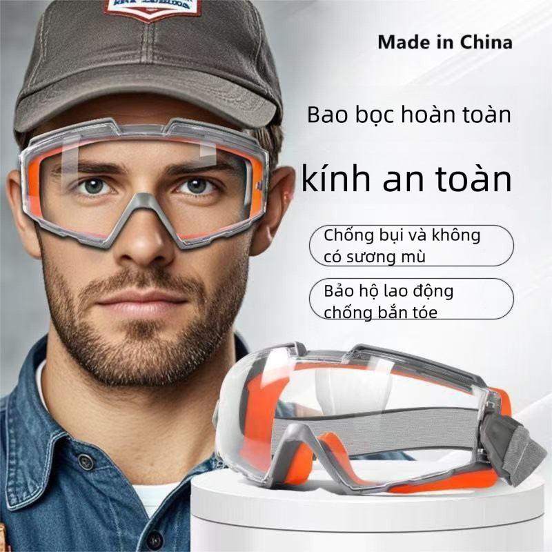 Kính bảo hộ xe điện, chống gió, chống bụi, chống bắn nước, kèm kính cận chống sương mù