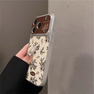 Áp dụng cho IPhone 17 16 15 14 13 12 11 Pro Max XR XS MAX 78PLUS Cao cấp hoa vỡ lớn cửa sổ vỏ điện thoại trường hợp
