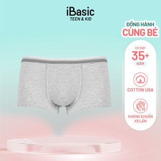 Combo 3 Quần lót nam học sinh iBasic bé trai  iBasic 10y - 18y phom boxer cotton USA kháng khuẩn PANTB001