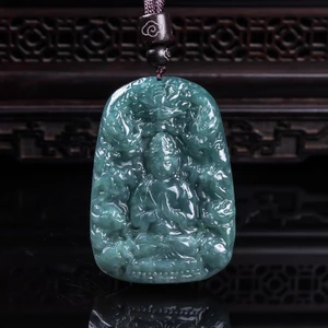 Mặt dây chuyền Ice Blue Water Cửu Long Guanyin phù hợp đeo hàng ngày