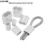 LAKAM 10-50 Cái Tay Uốn, Kẹp cố định Kẹp cáp hai lỗ, Phần cứng bền M1 đến M12 Dây nhôm Ferrules Dây thép