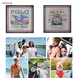 Bandana 21 Inch Phong Cách Hiphop Unisex, Thích Hợp Đi Dạo Phố