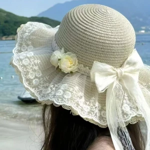 Mũ rơm vành rộng cho mùa hè đi biển và du lịch