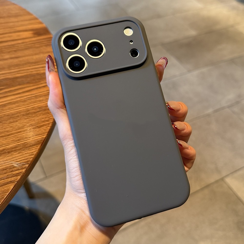 Ốp Điện Thoại Silicon Lỏng Màu Vàng Cho iPhone 17 Pro Max 17 Air 16 Plus 15 14 13 12 11 Vỏ Bảo Vệ Chống Sốc