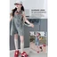 Bé Gái Retro Denim Quần Short Mùa Hè 2026 Phong Cách Mới Trẻ Em Phiên Bản Hàn Quốc Rời Jumpsuit
