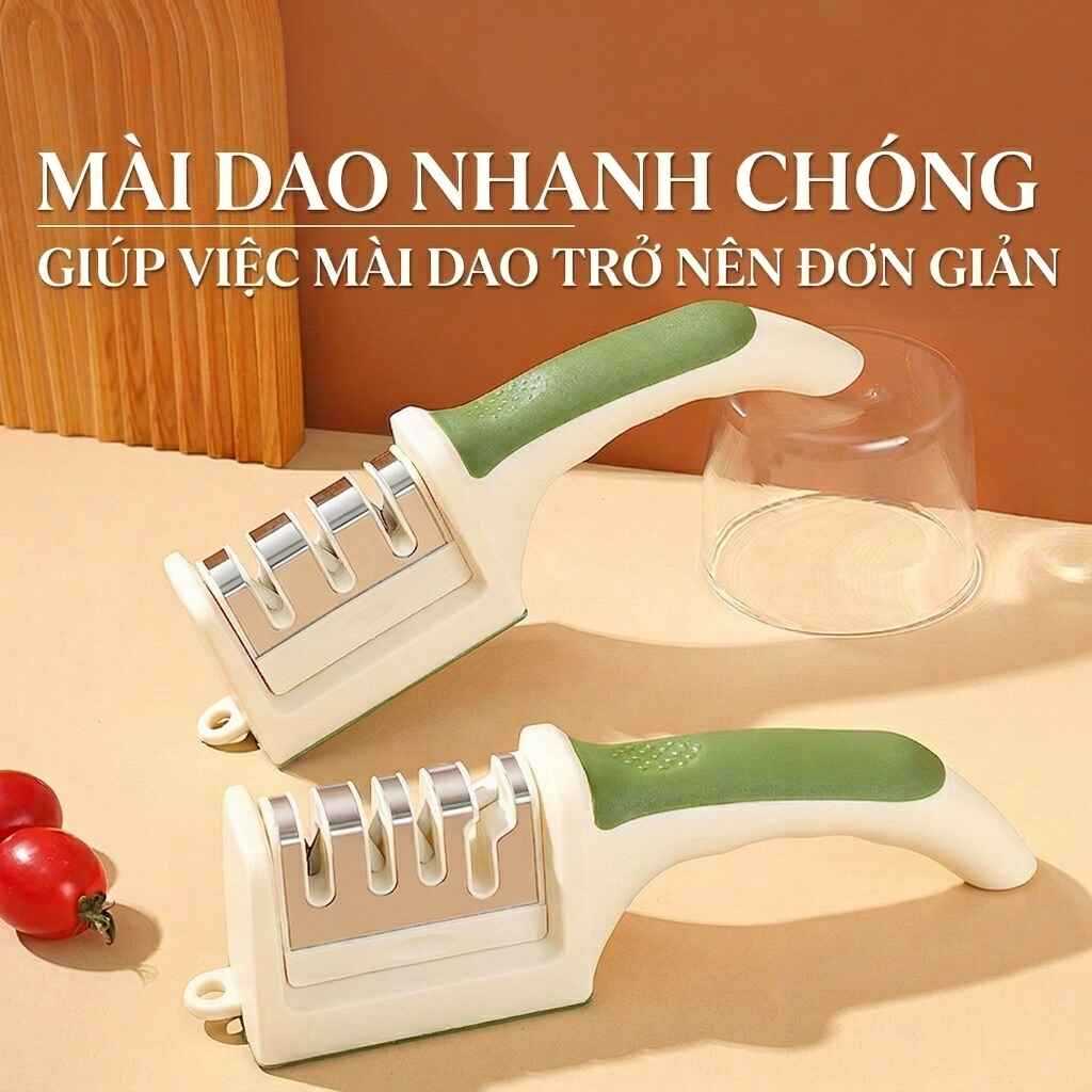 Dụng Cụ Mài Dao Kéo Cầm Tay Cơ Chế Mài 3 Tầng Mài Nhanh Sắc Bén Dụng Cụ Nhà Bếp Cao Cấp