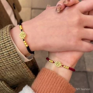 Fu Thương Hiệu - Dây Đỏ Cặp Đôi Bện Phong Thủy, Chúc May Mắn & Hoà Bình