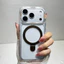 Ốp từ tính trong suốt pha lê sang trọng cho iPhone 17Pro 16Promax 16plus 15 14 13 12 11 có đế trong suốt Slim Fit Vỏ Acrylic chất lượng cao