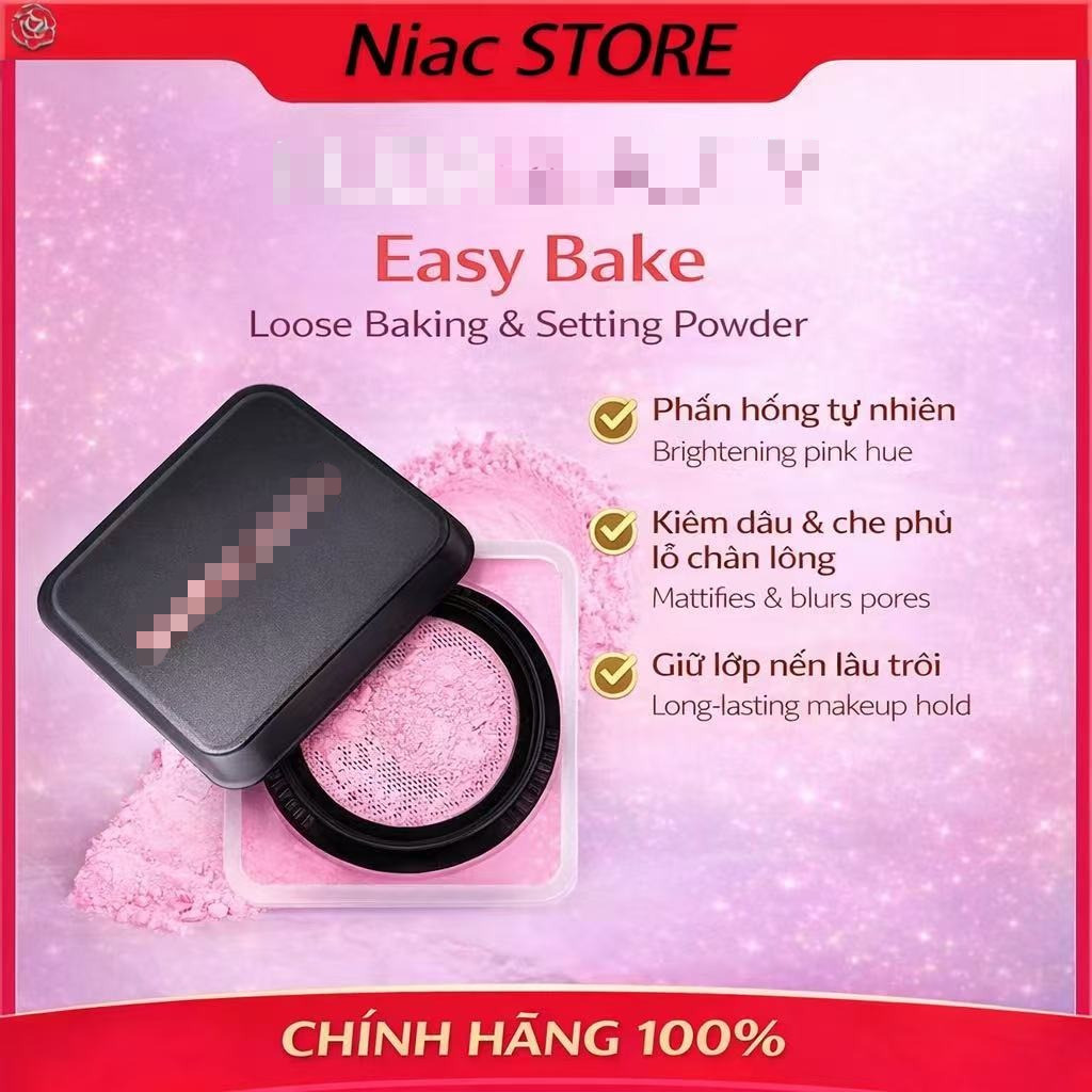 【Chính Hãng】Phấn Phủ Bột ℍ𝕌𝔻𝔸 𝔹𝔼𝔸𝕌𝕋𝕐 𝗘𝗔𝗦𝗬 𝗕𝗔𝗞𝗘 𝗖𝗛𝗘𝗥𝗥𝗬 𝗕𝗟𝗢𝗦𝗦𝗢𝗠 𝗖𝗔𝗞𝗘 | Kiềm Dầu, Mịn Da
