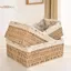 TRTR Giỏ đựng đồ đa năng Giả mây Máy tính để bàn Đồ lặt vặt Sắp xếp Mỹ phẩm Sna Giỏ Trang trí nhà VN