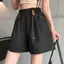 Quần kaki nữ plus size eo cao dáng rộng, thoáng mát cho mùa hè, thời thượng
