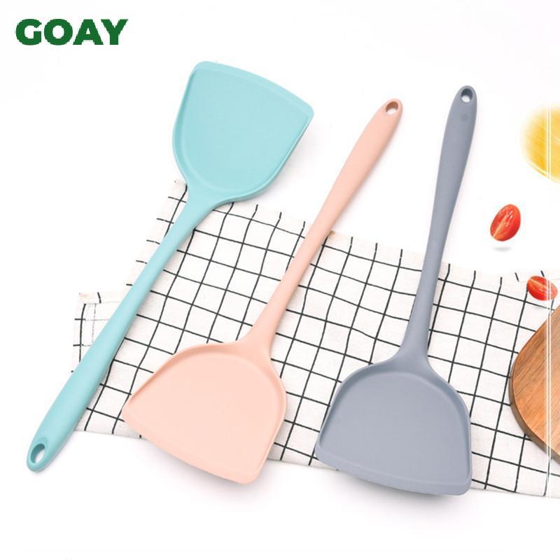 GOAY Non Sti Silicone thìa Turner cho nhà bếp Trứng chiên chịu nhiệt Pancake Dụng cụ nấu ăn VN