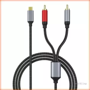 Cáp âm thanh Star Type C sang RCAs 1 Âm thanh bện 5m cho điện thoại Máy tính bảng Laptop