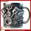 Động cơ V8 Cốc cà phê bằng thép không gỉ Cốc cà phê ô tô có tay cầm cách nhiệt cho những người yêu thích ô tô