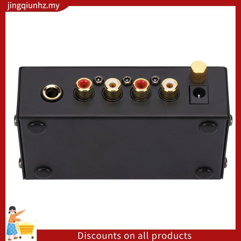 Bộ khuếch đại tiền khuếch đại Phono siêu nhỏ PP400 có giao diện cho loa khuếch đại ống bàn xoay Phích cắm EU