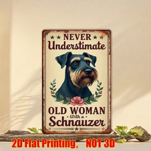 CIFbuy Vintage Schnauter Metal Wall Art, Dấu hiệu nhôm mộc mạc để trang trí nội thất