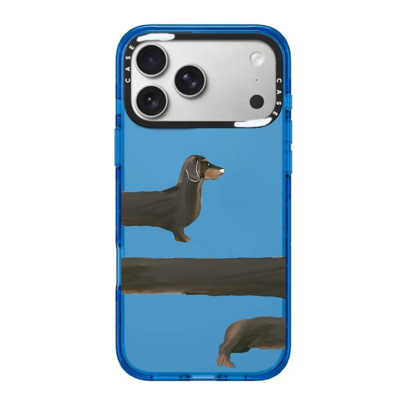 CASECASE X Dachshund Loop Case Đen / Xanh da trời / Hồng Bộ sưu tập kẹo Fizz Màu sắc Rõ ràng Cứng Từ tính Vỏ tác động cho Apple IPhone 13 14 15 16 17Pro Max Plus Có hộp