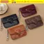 Ví đựng thẻ Mini CORALTIDE, Hộp đựng thẻ da PU nhiều thẻ, Ví đựng tiền xu hình trái tim nhẹ dành cho nam giới