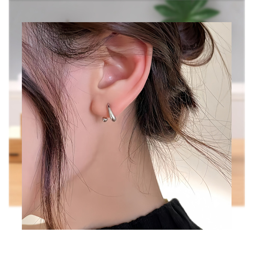 Bông tai nữ thời trang bạc nguyên chất S999