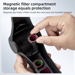 Dành cho vỏ bảo vệ nắp lật DJI Osmo Pocket 4 / 3, vỏ bảo vệ toàn diện di động, lưu trữ bộ lọc, túi cầm tay chống trầy xước và rơi, phụ kiện máy ảnh