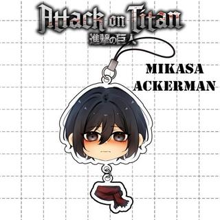 Phone Strap Anime Attack on Titan | Gantungan HP Akrilik Anime | Aksesoris HP - Eren
