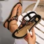 2025 Đính Hạt Sandal Nữ Mùa Hè Flip-Flops Bohemian Nữ Giày Đi Biển Nữ Dép Đế Bằng Nữ JOJJ