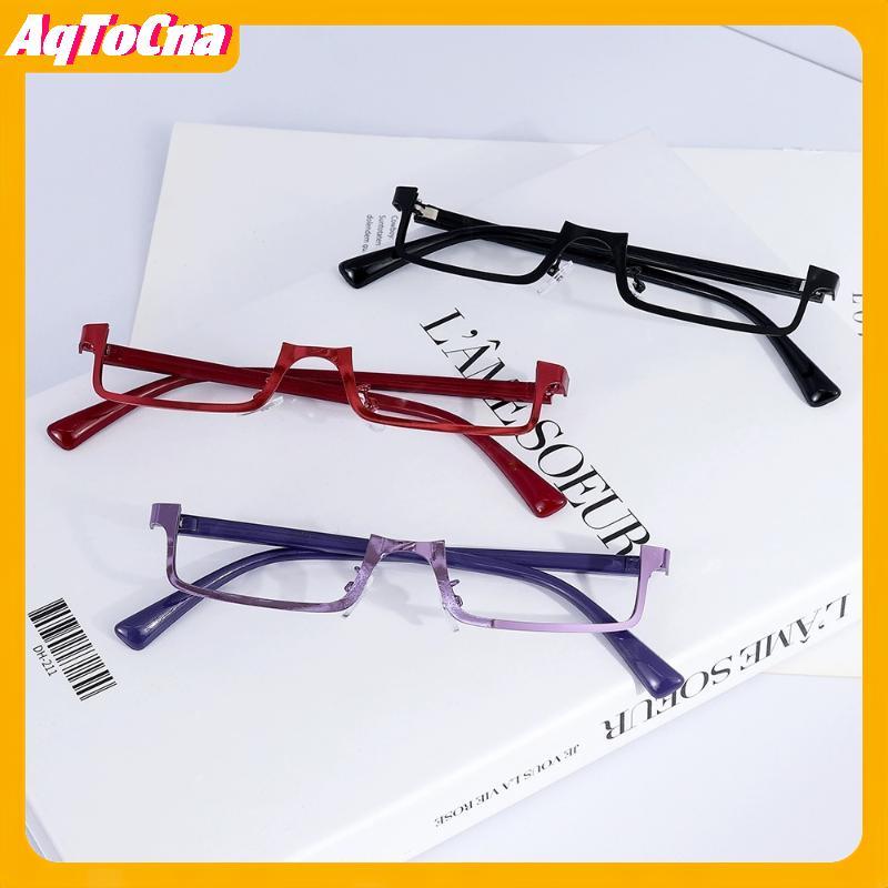 Kính mát chữ nhật nhỏ AqToCna - Thiết kế anime Nhật Bản, màu đỏ, khung kim loại thời trang