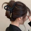 Cao Đuôi Ngựa Đen Chữ T Cá Mập - Phụ Kiện tóc L1CB