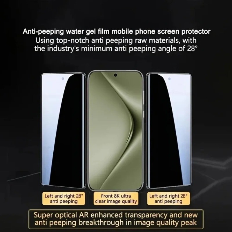 2 Chiếc Hydrogel Mềm Cho Huawei Mate 80 Pro Max Gió Mờ Và Chống Gián Điệp Bảo Vệ Màn Hình Riêng Tư Cho Huawei Mate 70 RS Ultimate Pro Plus Air HD Chống Ánh Sáng Xanh Hydrogel Phim